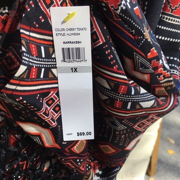 NWT Harper & Liv Marrakech Fringe Kimono. - Picture 9 of 12